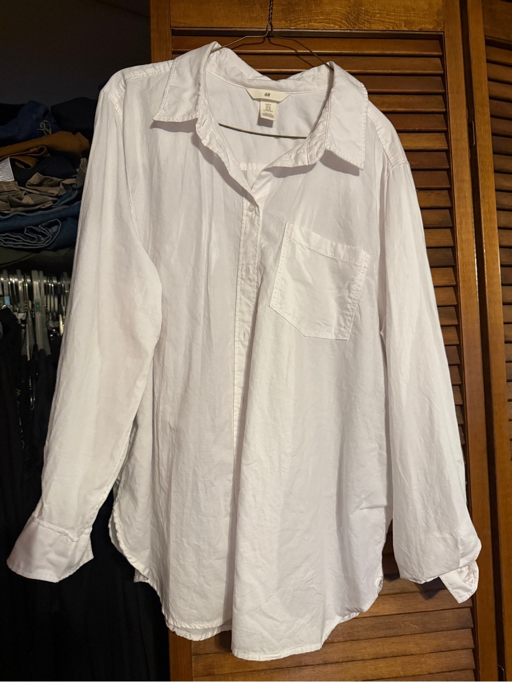H&M White Women's Button-Down Shirt